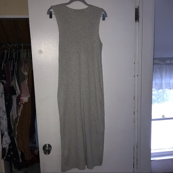 ZARA KNIT Tight Long Maxi Dress with Buttons - Picture 5 of 7